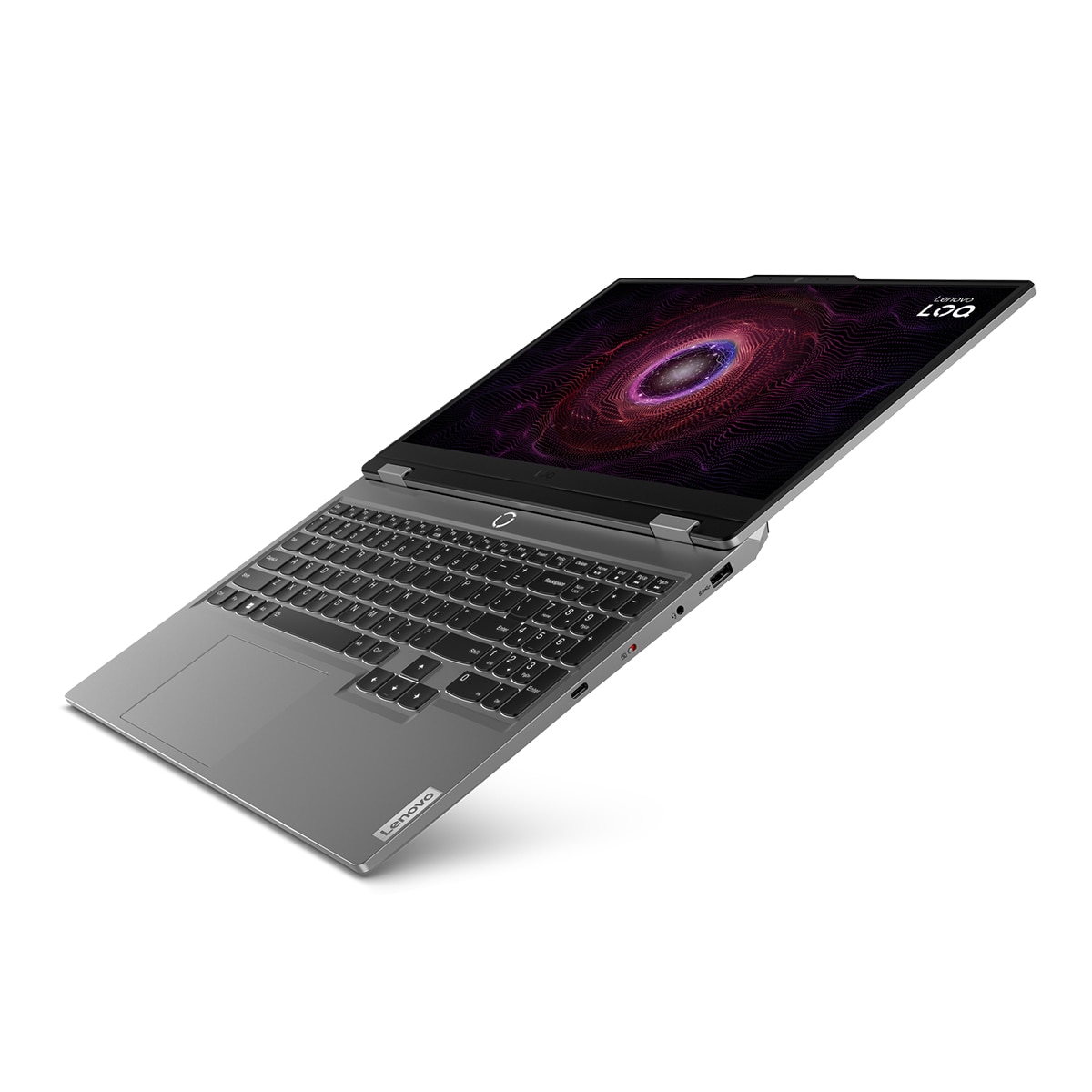 Portátil Gaming Lenovo LOQ 15ARP9, Ryzen 5-7232HS, 24GB, 512GB SSD, Nvidia GeForce RTX 3050 6GB, 15,6", W11 Gris Lunar-6