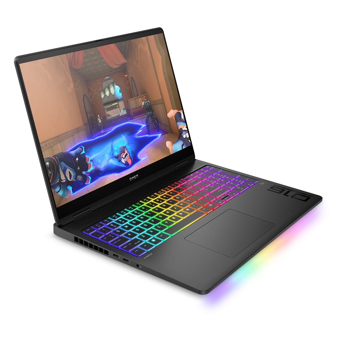 Portátil Gaming OMEN MAX 16-ak0002ns, Copilot+PC, Ryzen AI 9 HX 375, 32GB, 1TB SSD, Nvidia GeForce RTX 5080 16GB, 16", W11 Negro-2