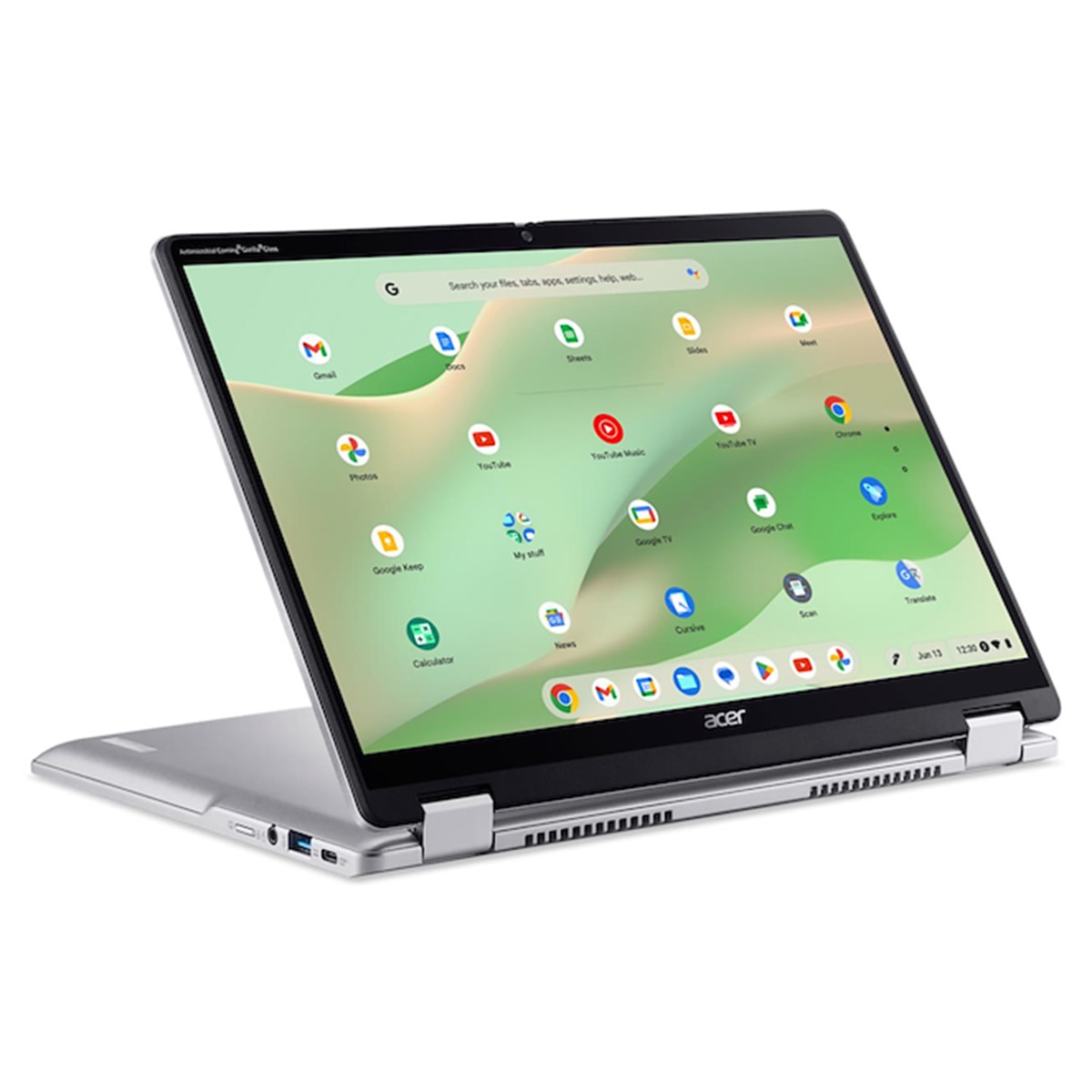 Acer Chromebook Spin 314 - Ordenador Portátil Convertible 14'' Intel N100, 8GB, 128GB, ChromeOS, Color Gris Plata-1