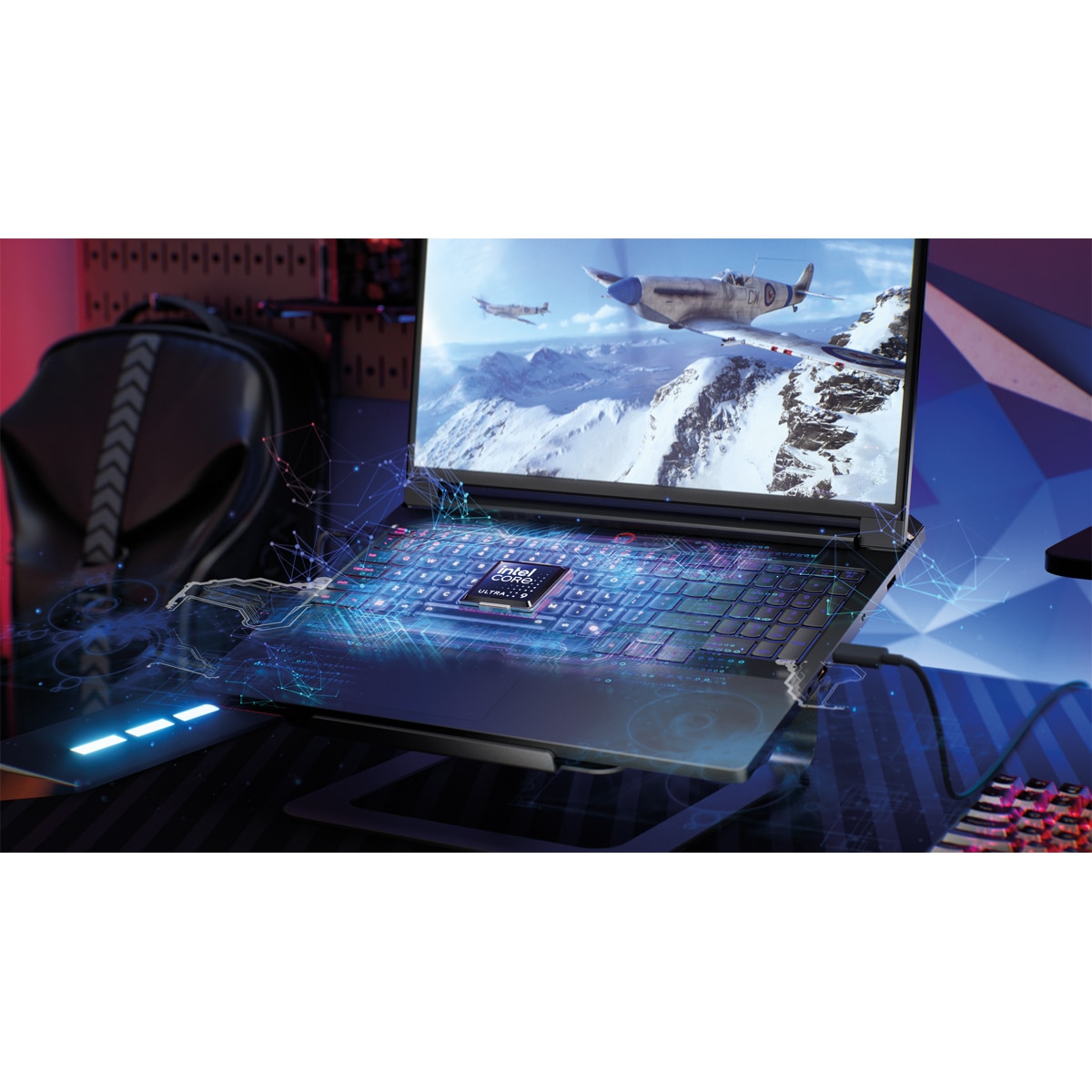 Portátil Lenovo Legion Pro 7 16IAX10H, Intel Core Ultra 9-275HX, 64GB, 1TB SSD, GeForce RTX 5080 16GB, 16", Sin SO - Negro Negro-10
