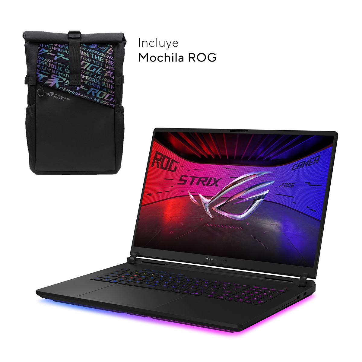 Portátil Gaming ASUS ROG Strix SCAR 18 G835LX-SA046W, Intel Core Ultra-9 275HX, 64GB, 4TB SSD, Nvidia GeForce RTX 5090 24GB, 18", W11 Negro-3