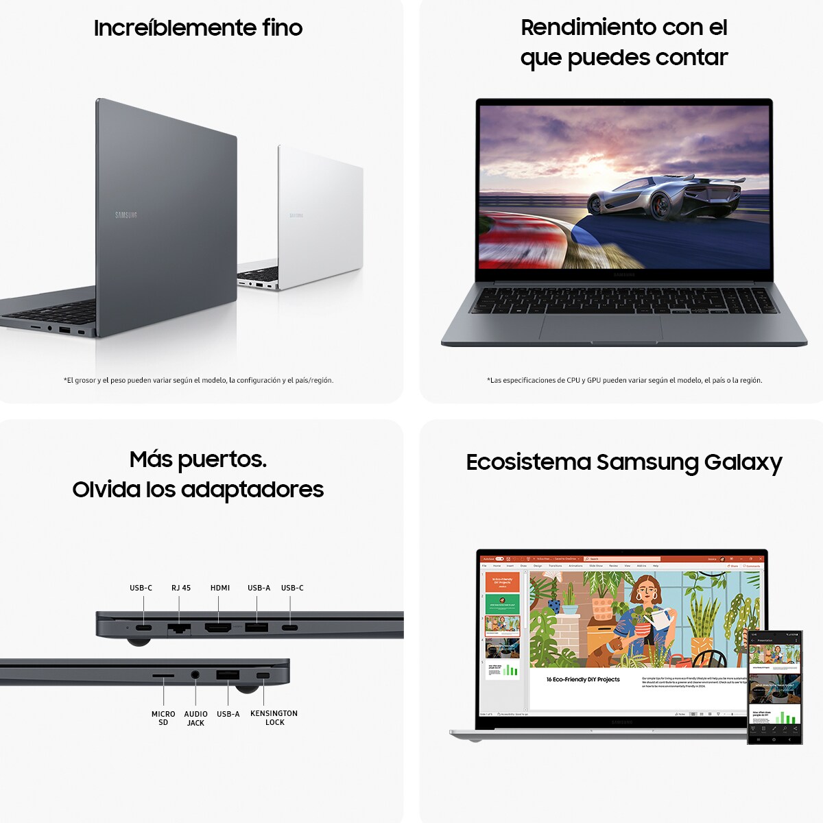 Portátil Samsung Galaxy Book4 NP750XGJ-KG4ES, i7-1355U, 16GB, 1TB SSD, 15,6", W11 Gris Grafito-8