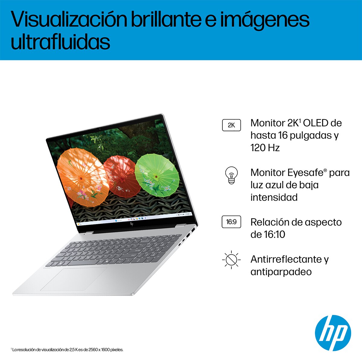 Portátil HP OmniBook 7 16-ay0000ns, Intel Core Ultra 7-255H, 32GB, 1TB SSD, NVIDIA GeForce RTX 4050 6GB, 16" OLED, W11 Plata-7