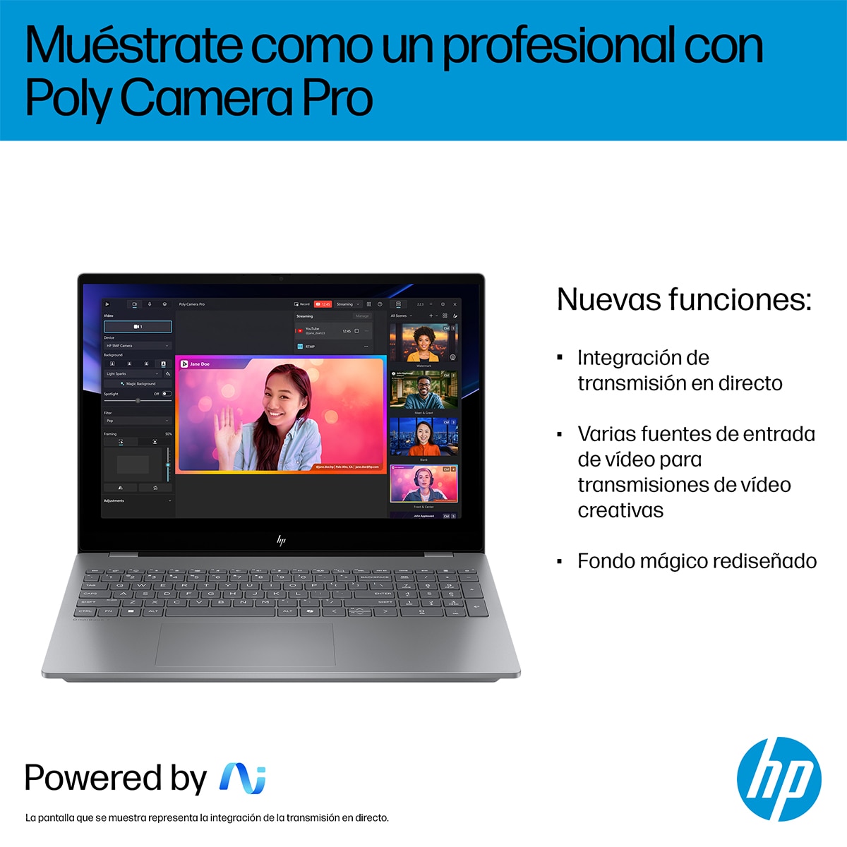 Portátil HP OmniBook 7 16-ay0000ns, Intel Core Ultra 7-255H, 32GB, 1TB SSD, NVIDIA GeForce RTX 4050 6GB, 16" OLED, W11 Plata-8
