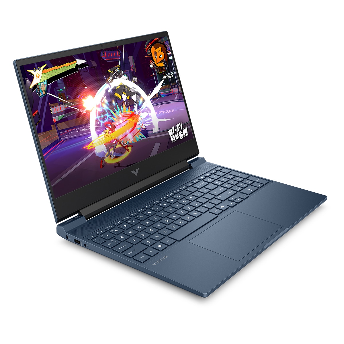 Portátil Gaming HP VICTUS 15-fb3023ns, Ryzen 5-8645HS, 16GB, 512GB SSD, Nvidia GeForce RTX 4050 6GB, 15,6", Sin SO Azul-2