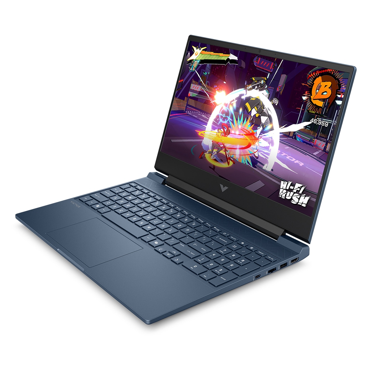 Portátil Gaming HP VICTUS 15-fb3023ns, Ryzen 5-8645HS, 16GB, 512GB SSD, Nvidia GeForce RTX 4050 6GB, 15,6", Sin SO Azul-4