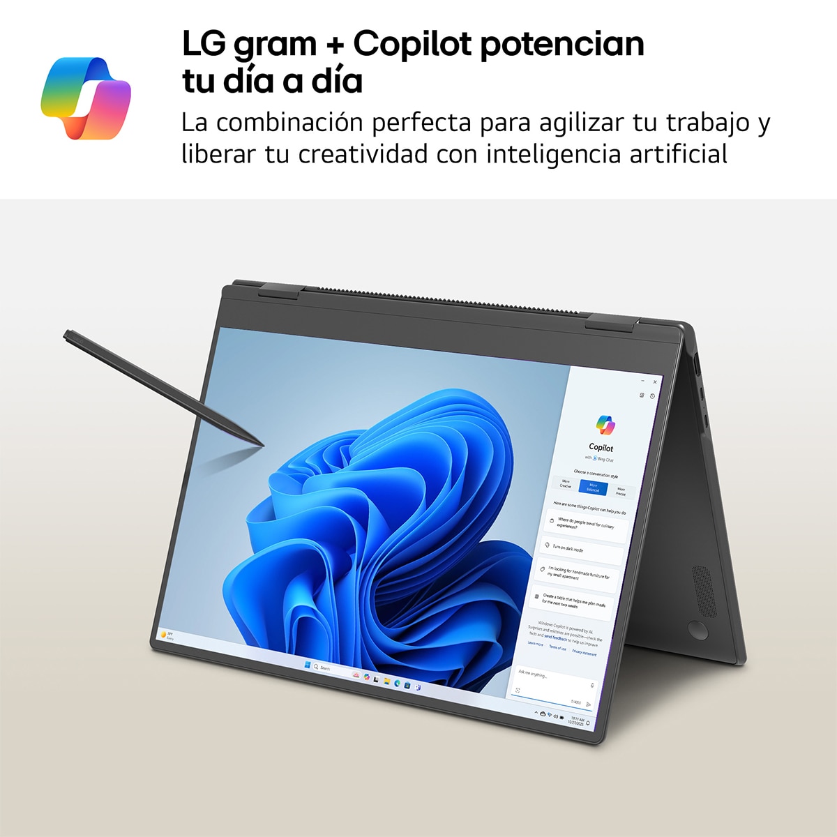 Portátil LG gram 16T90TP, Intel Core Ultra 7-255H, 32GB, 1TB SSD, 16", W11 Negro-2