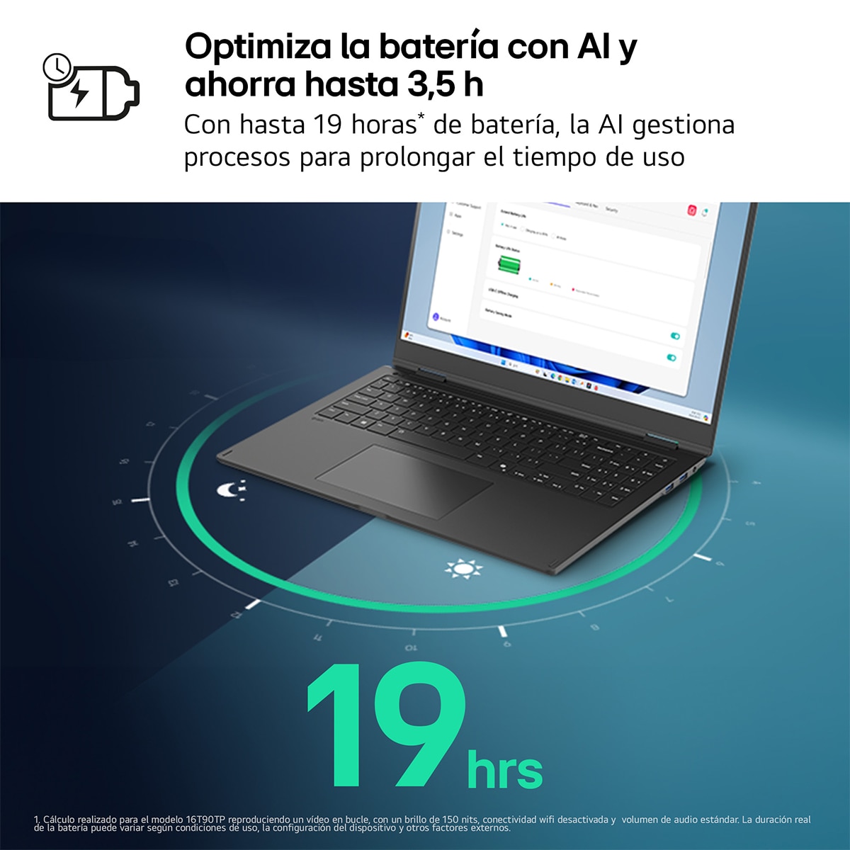 Portátil LG gram 16T90TP, Intel Core Ultra 7-255H, 32GB, 1TB SSD, 16", W11 Negro-4