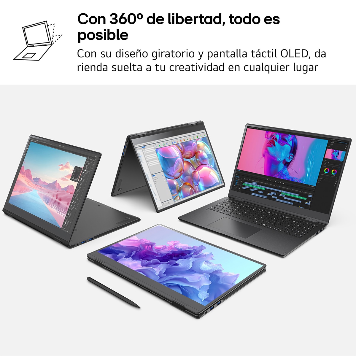 Portátil LG gram 16T90TP, Intel Core Ultra 7-255H, 32GB, 1TB SSD, 16", W11 Negro-11