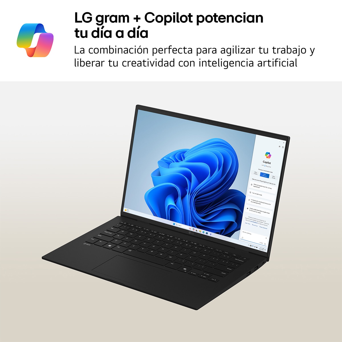 Portátil LG gram 14Z90T, Intel Core Ultra 7-255H, 32GB, 2TB SSD, 14", W11 Negro-2