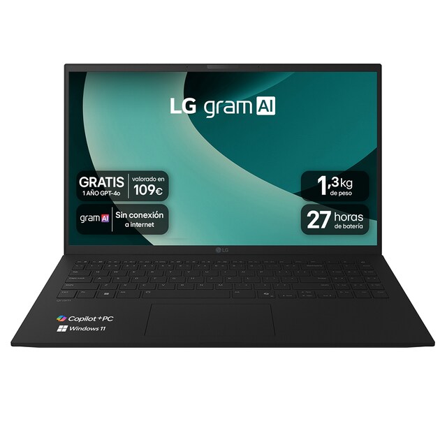 Imagen 0 de Portátil LG gram 15Z80T, Ryzen AI 7-350, 32GB, 1TB SSD, 15", W11