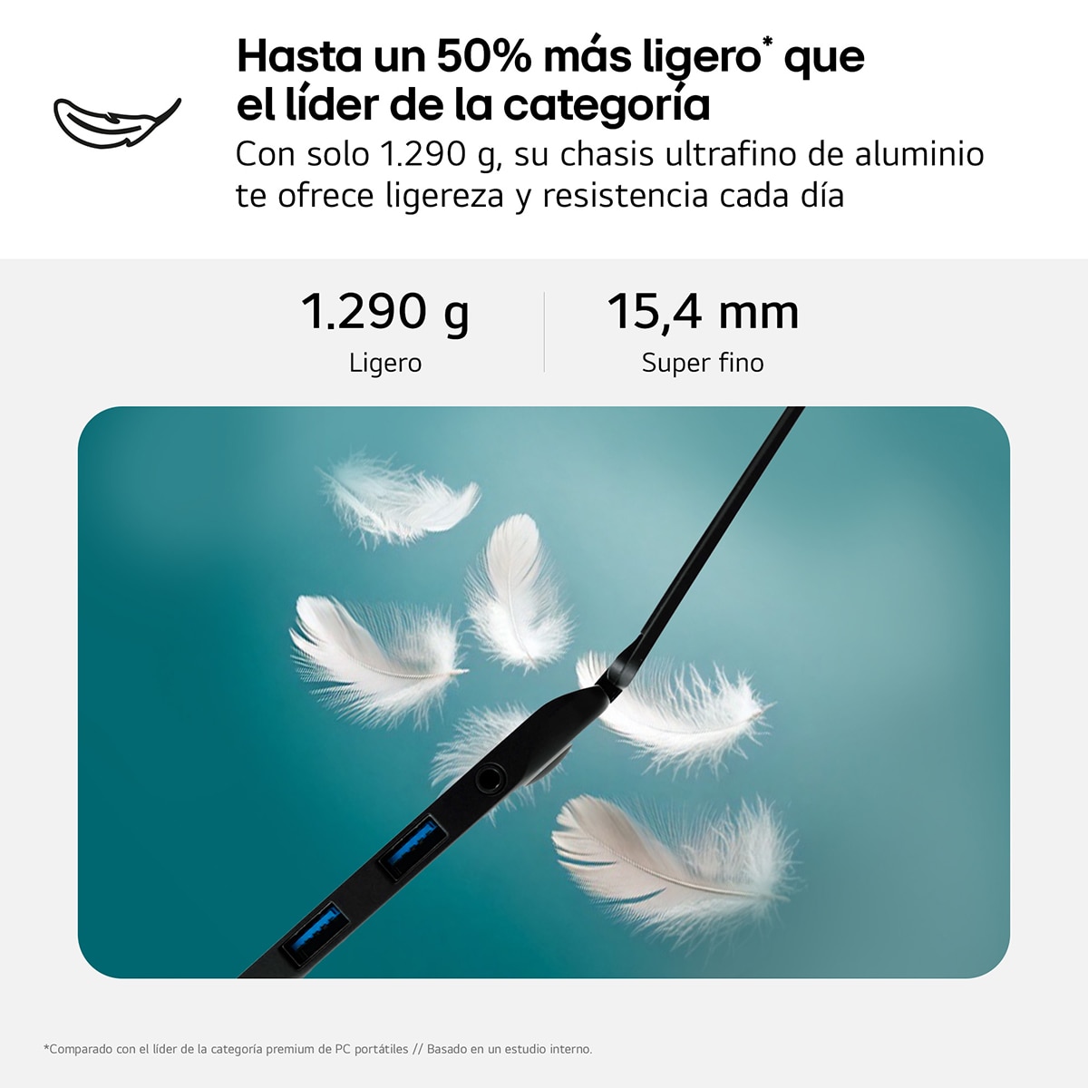 Portátil LG gram 15Z80T, Ryzen AI 7-350, 32GB, 1TB SSD, 15", W11 Negro-3