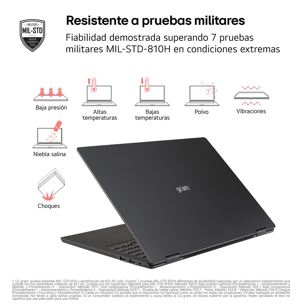 Portátil LG gram 15Z80T, Ryzen AI 7-350, 32GB, 1TB SSD, 15", W11 Negro-5