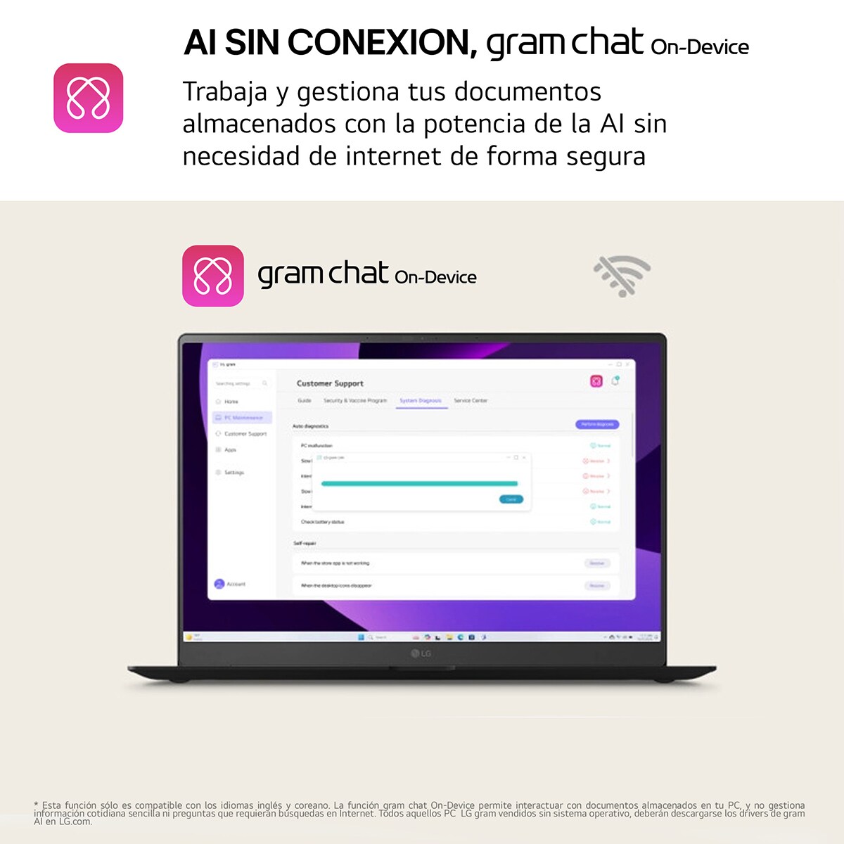 Portátil LG gram 15Z80T, Ryzen AI 7-350, 32GB, 1TB SSD, 15", W11 Negro-7