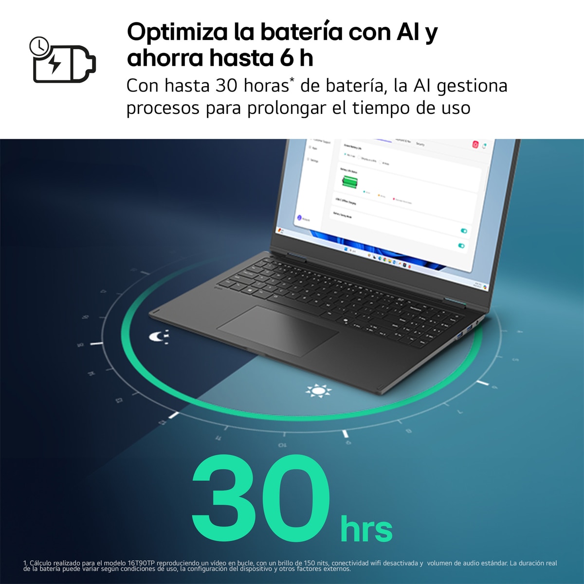 Portátil LG gram 14ZD90T, Intel Core Ultra 7-255H, 16GB, 1TB SSD, 14", Sin SO Negro-3
