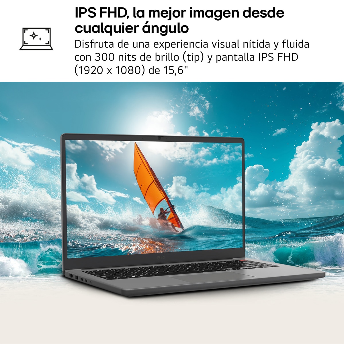 Portátil LG gram Book 15U50T, Intel Core i5-1334U, 16GB, 512GB SSD, 15", W11 Plateado-5
