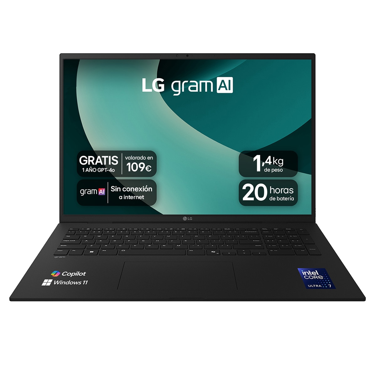 【超軽量17インチ】 LG gram Core Ultra 7 / 1TB Portátil LG gram 17Z90T, Intel Core Ultra 7-255H, 16GB, 1TB SSD