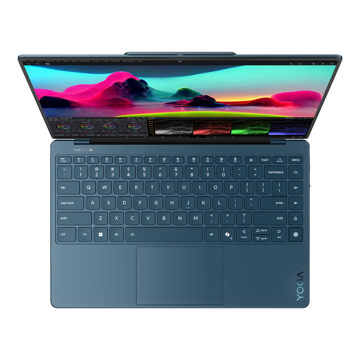 Portátil Lenovo Yoga Slim 9 14ILL10 Copilot+PC, Intel Core Ultra 7-258V, 32GB, 1TB SSD, 14", W11 Tidal Teal-4