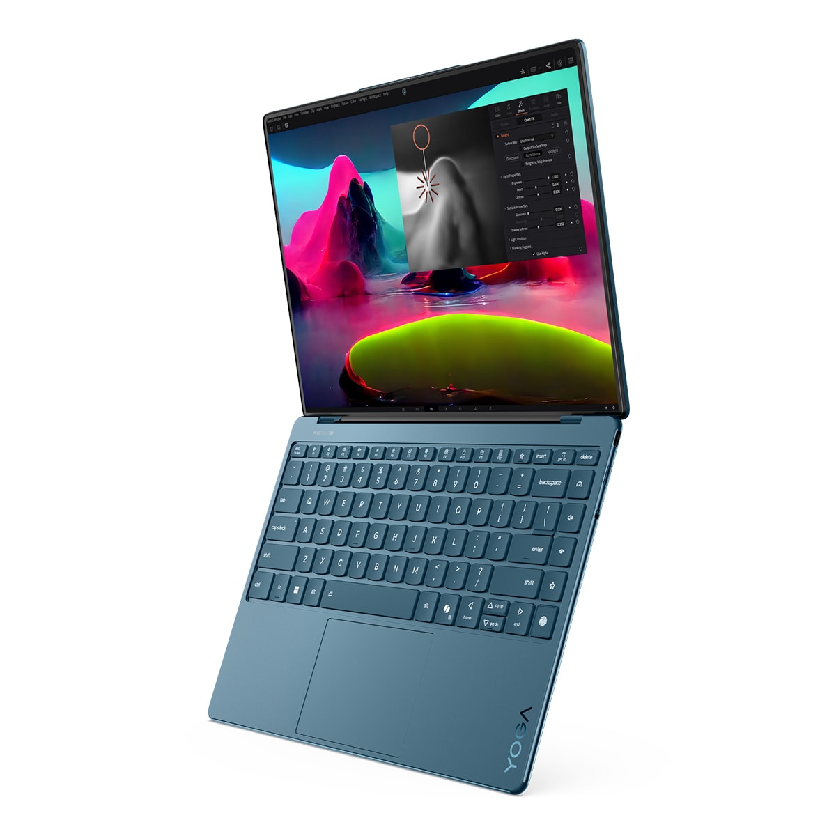 Portátil Lenovo Yoga Slim 9 14ILL10 Copilot+PC, Intel Core Ultra 7-258V, 32GB, 1TB SSD, 14", W11 Tidal Teal-5