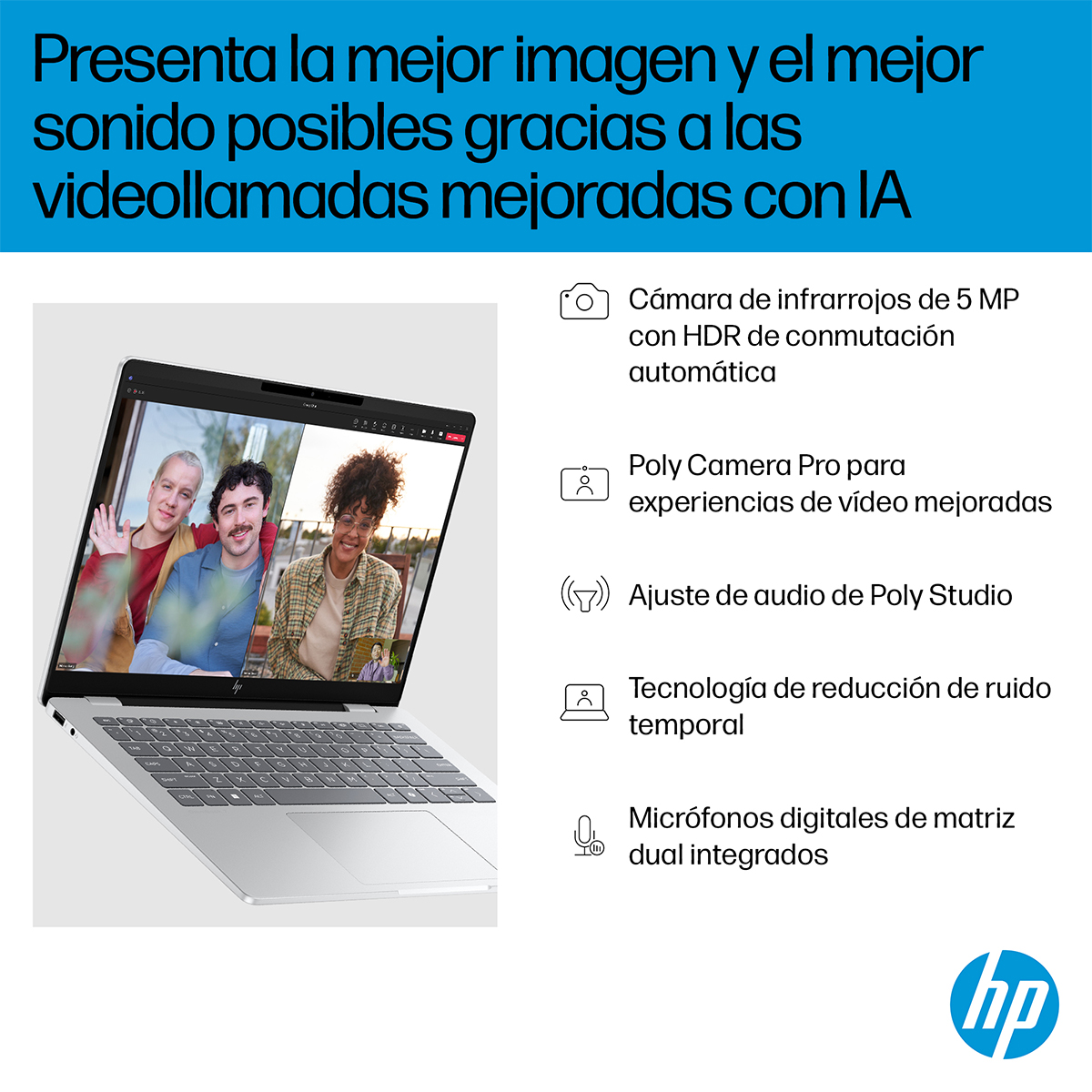 Portátil HP OmniBook 7 14-fr0027ns, Intel Core Ultra 7 EVO-255U, 16GB, 1TB SSD, 14" OLED, W11 Plata-6