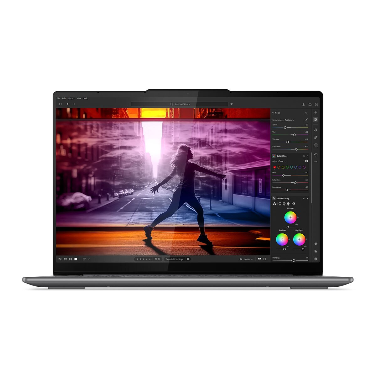 Portátil Lenovo Yoga Slim 7 14IMH9, Intel Core Ultra 7-155H, 32GB, 1TB SSD, 14" OLED, W11 Gris Lunar-1
