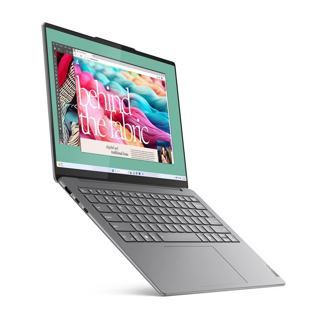 Portátil Lenovo Yoga Slim 7 14IMH9, Intel Core Ultra 7-155H, 32GB, 1TB SSD, 14" OLED, W11 Gris Lunar-9