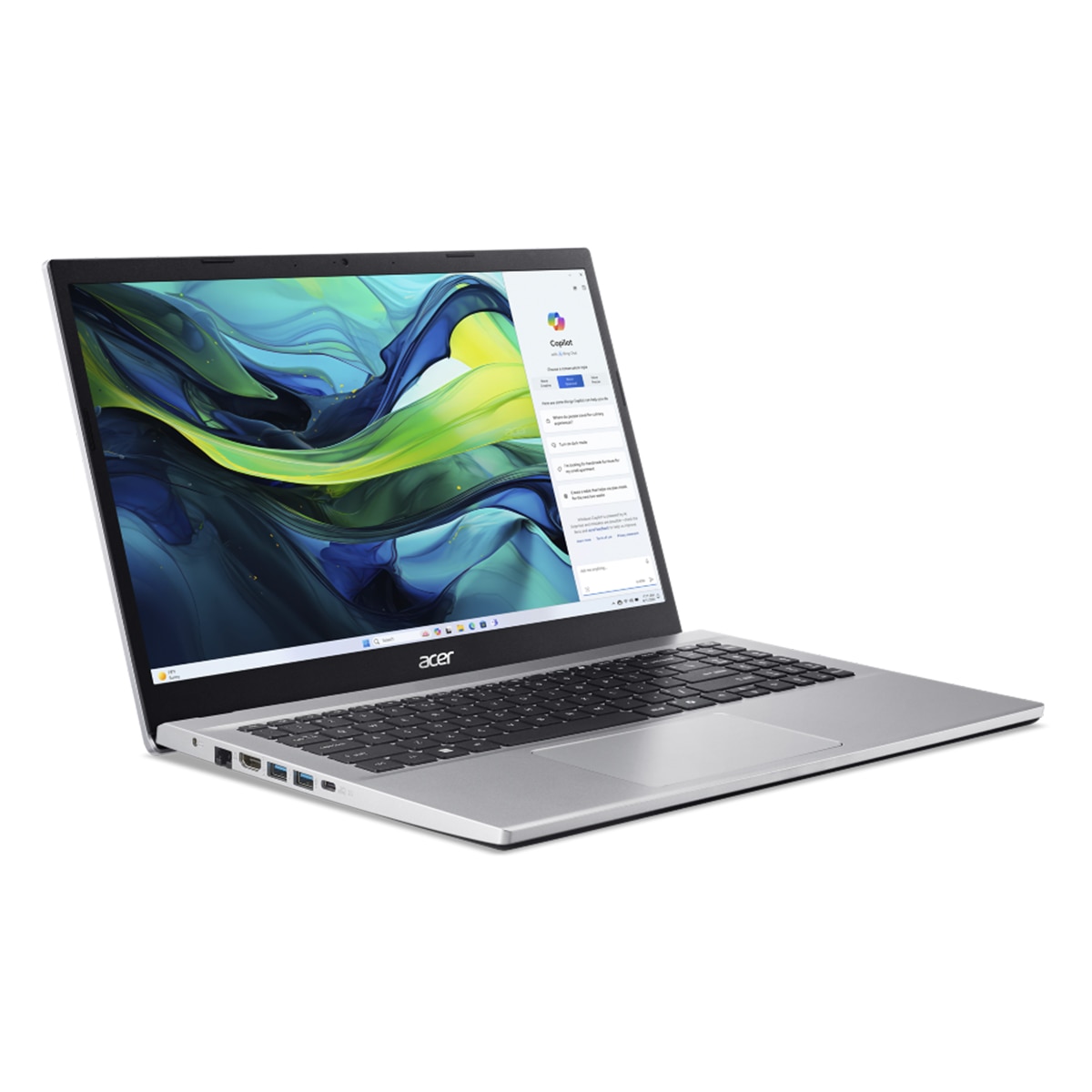 Portátil ACER Aspire Go 15, Ryzen 7-5825U, 32GB, 1TB SSD, 15.6", W11 Plata-2