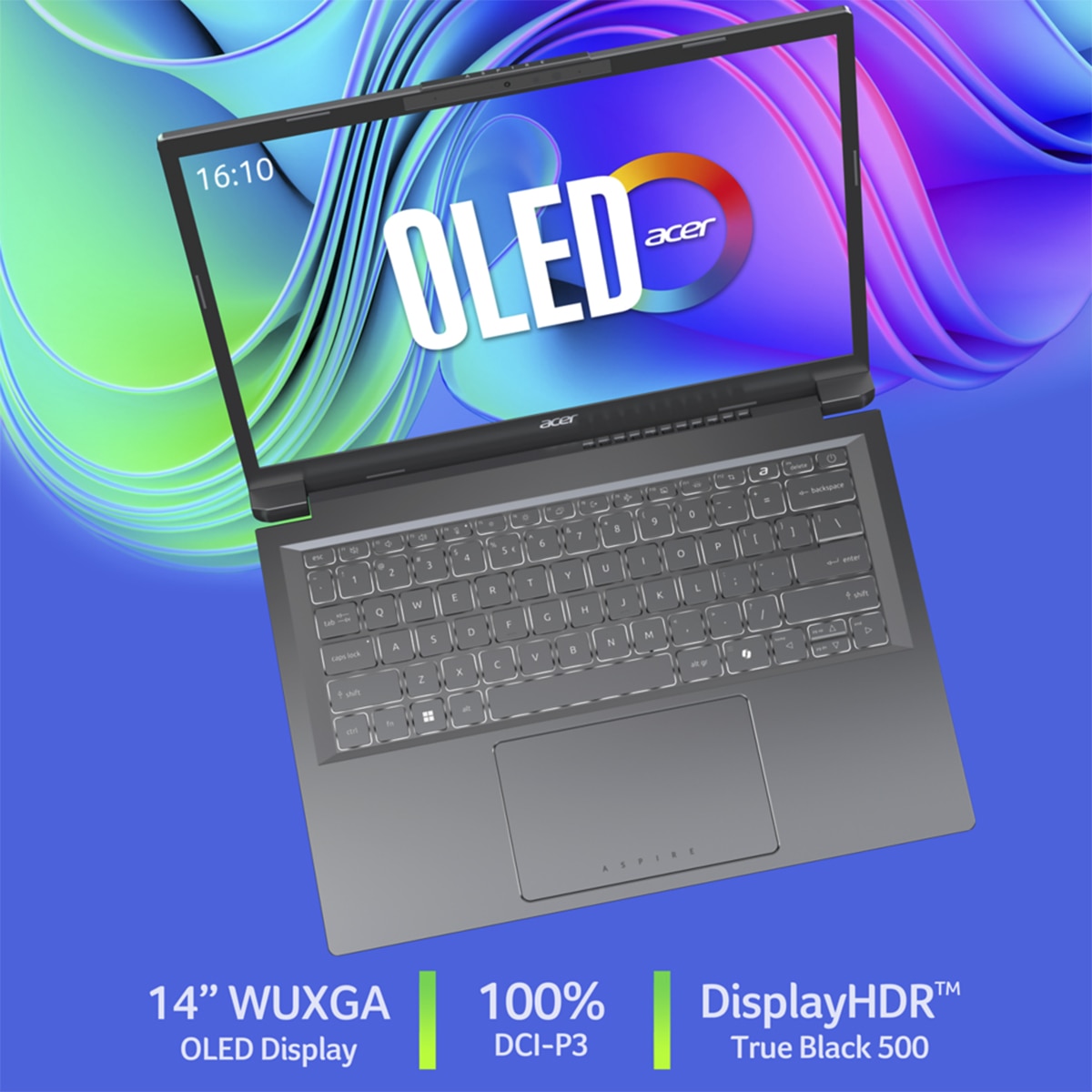 Portátil Acer Aspire 14 AI, 14" WUXGA IPS, Intel Core Ultra 7-258V, 32GB, 1TB SSD, Copilot+ PC, Windows 11 Plata-9