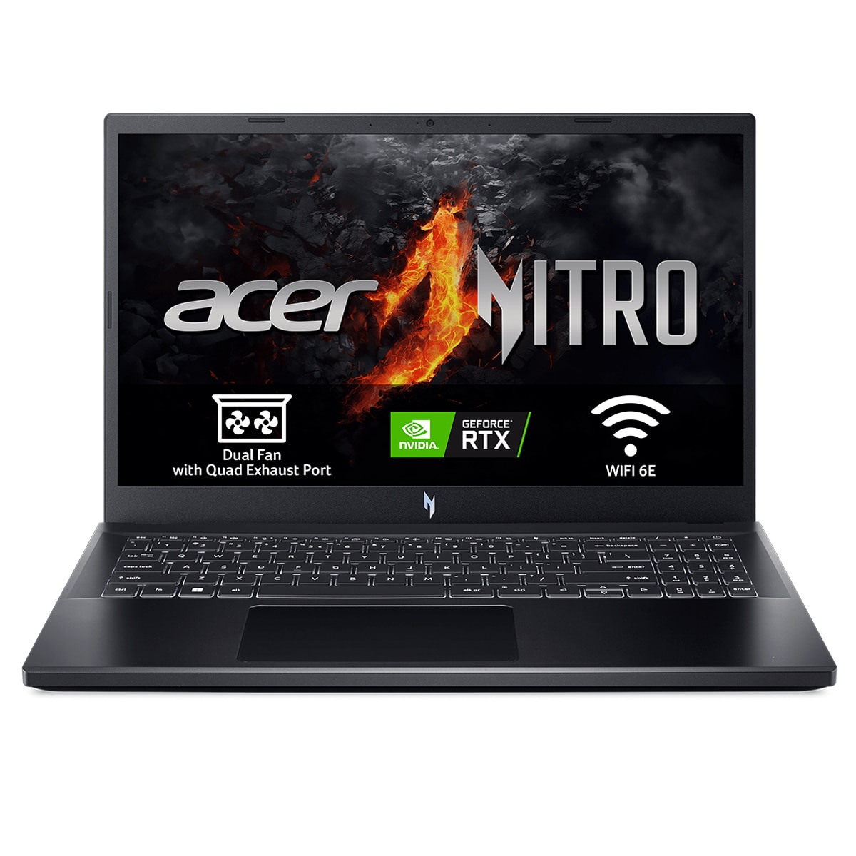 Portátil Gaming ACER Nitro V 15, i9-13900H, 32GB, 1TB SSD, Nvidia GeForce RTX 4060, 15.6", Sin SO Negro-1