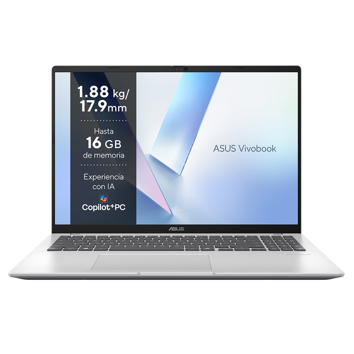 Imagen 0 de Portátil ASUS Vivobook 16 M1607KA-MB150W Copilot+ PC, Ryzen AI 5-330, 16GB, 512GB SSD, 16", W11