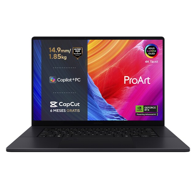 Imagen 0 de Portátil ASUS ProArt P16 OLED H7606WP-SC106W, Ryzen AI 9-HX 370, 32GB, 1TB SSD, RTX 5070 8Gb, 16", W11