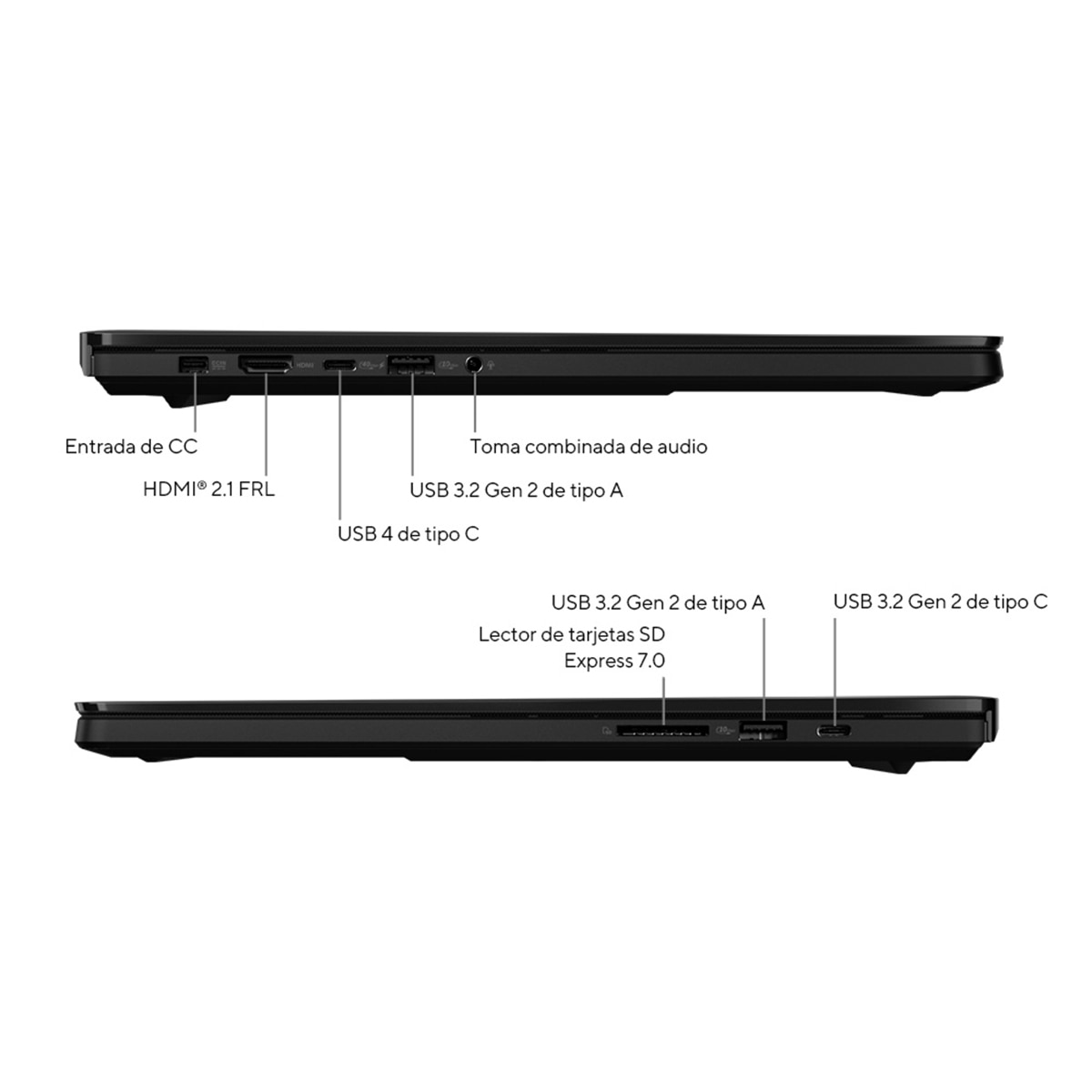 Portátil ASUS ProArt P16 OLED H7606WP-SC106W, Ryzen AI 9-HX 370, 32GB, 1TB SSD, RTX 5070 8Gb, 16", W11 Negro-7