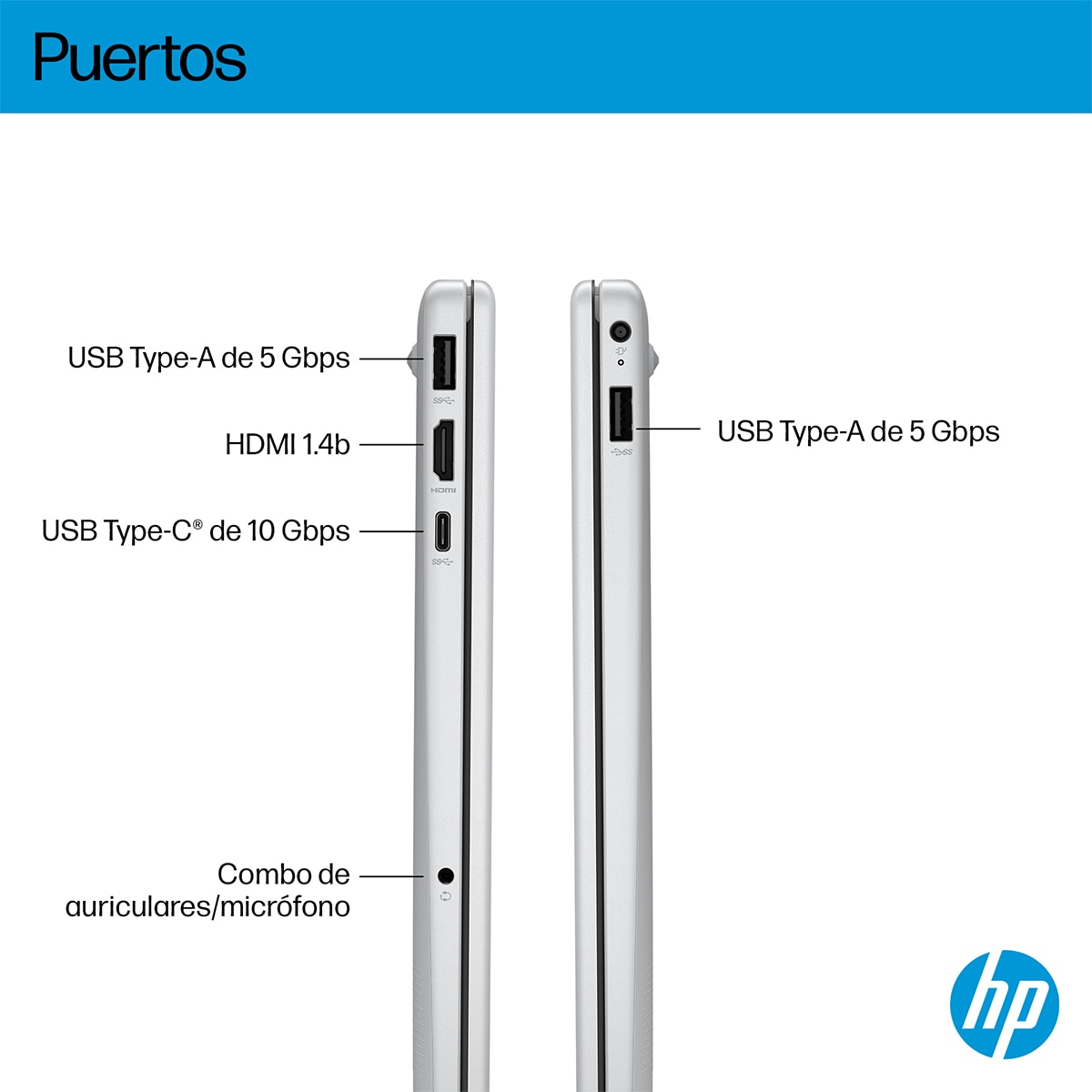 Portátil HP OmniBook 3 15-fn0003ns, Copilot+PC, Ryzen IA 5, 16GB, 1TB SSD, 15,6", W11 Plata-4