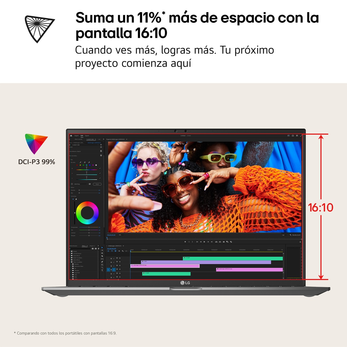 Portátil LG gram pro 16Z90TR-E.AD88B, Intel Core Ultra 7-255H, 32GB, 1TB SSD, Nvidia GeForce RTX 5050 8GB , 16", W11 Negro-11
