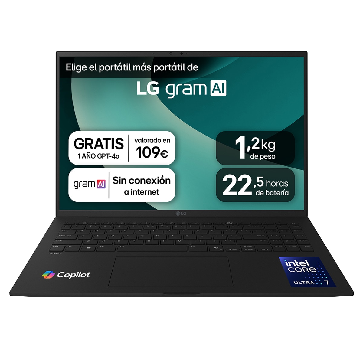 Imagen 0 de Portátil LG gram pro 16ZD90TR-E.AX8BB, Intel Core Ultra 7-255H, 32 GB, 2TB SSD, Nvidia GeForce RTX 5050 8GB, 16", Sin Sistema Operativo