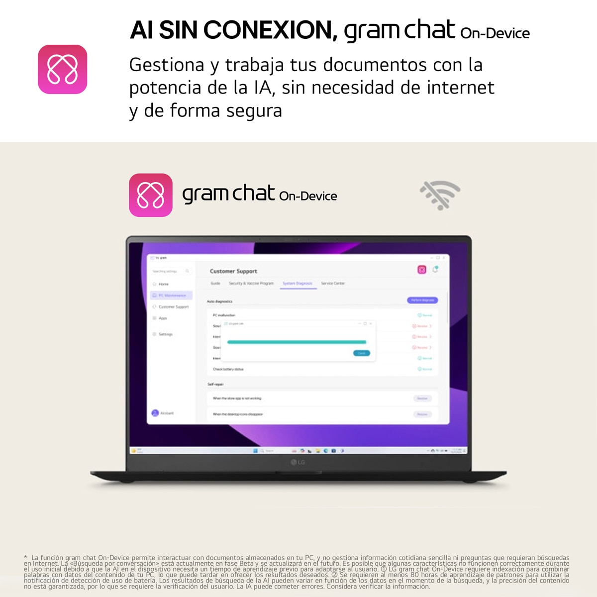 Portátil LG gram pro 16ZD90TR-E.AX8BB, Intel Core Ultra 7-255H, 32 GB, 2TB SSD, Nvidia GeForce RTX 5050 8GB, 16", Sin Sistema Operativo Negro-6