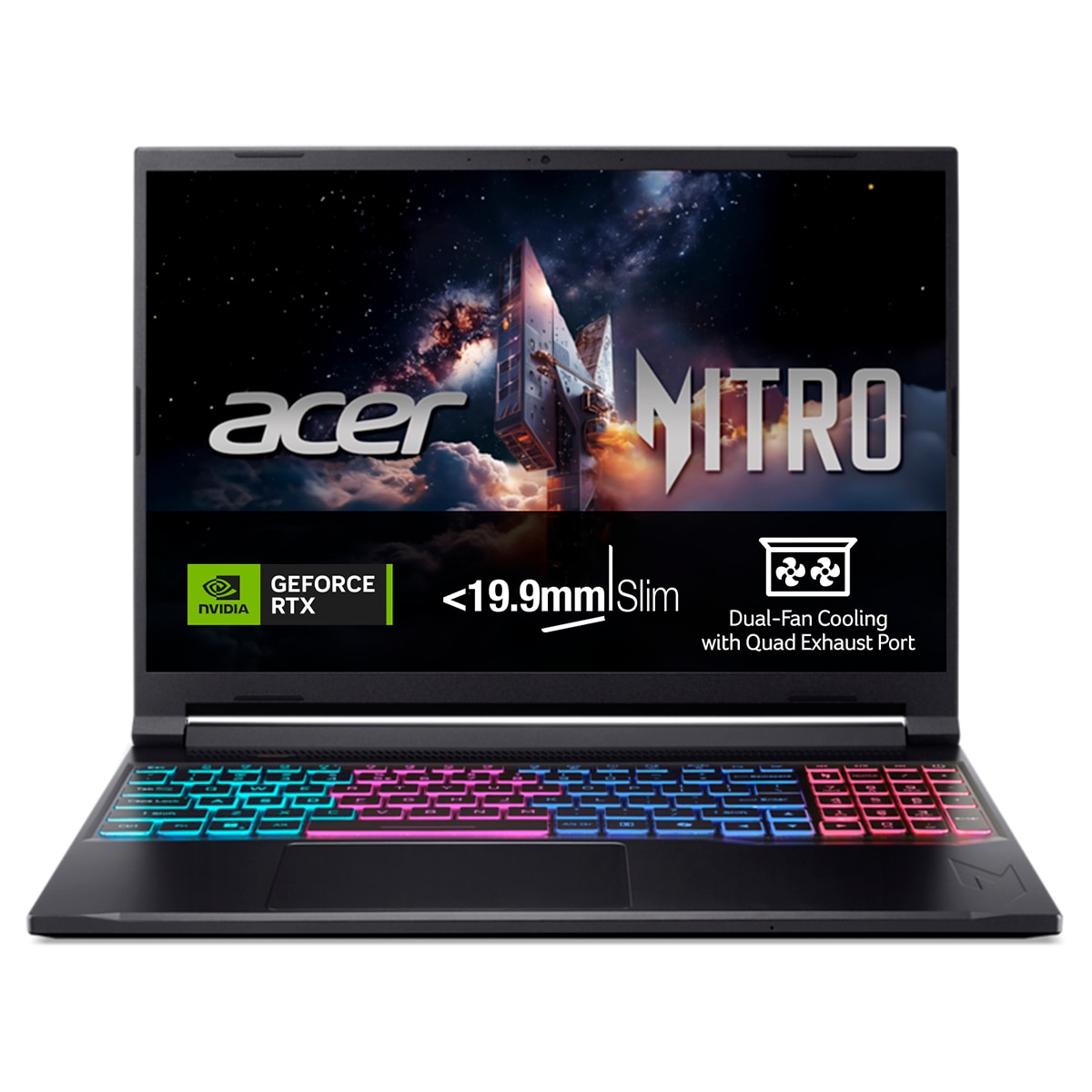 Portátil Gaming ACER Nitro V 16S AI, Ryzen 7-260, 32GB, 1TB SSD, GeForce RTX 5060, 16", W11 Negro-1