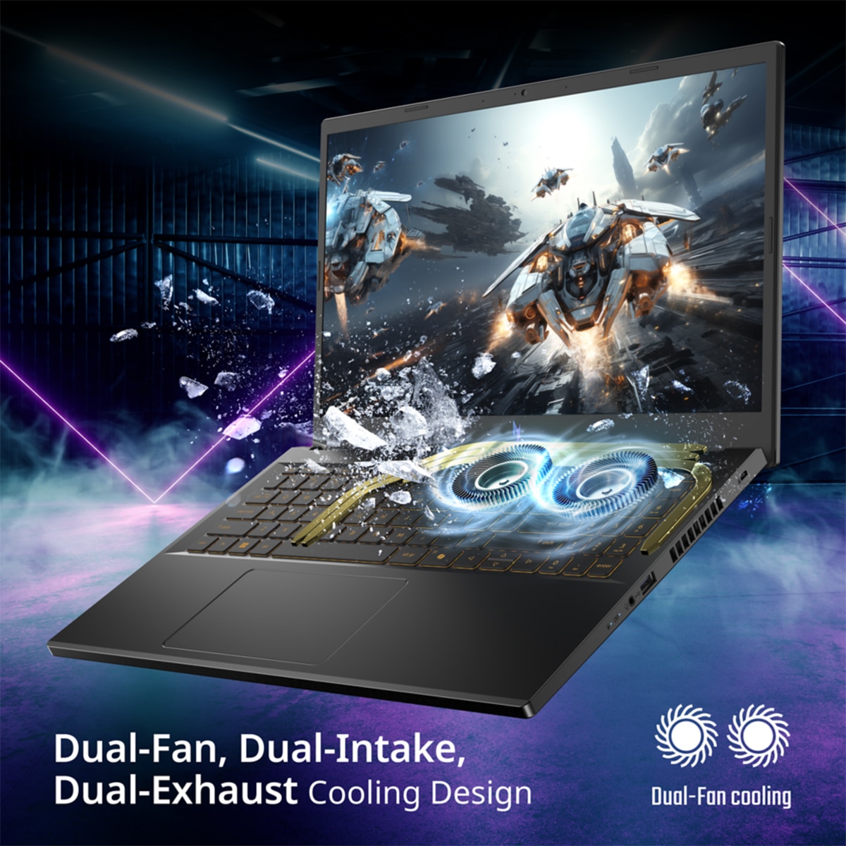 Portátil Gaming ACER Nitro V 15, i5-13420H, 16GB, 1TB SSD, GeForce RTX 5050, 15,6", Sin sistema operativo Negro-7