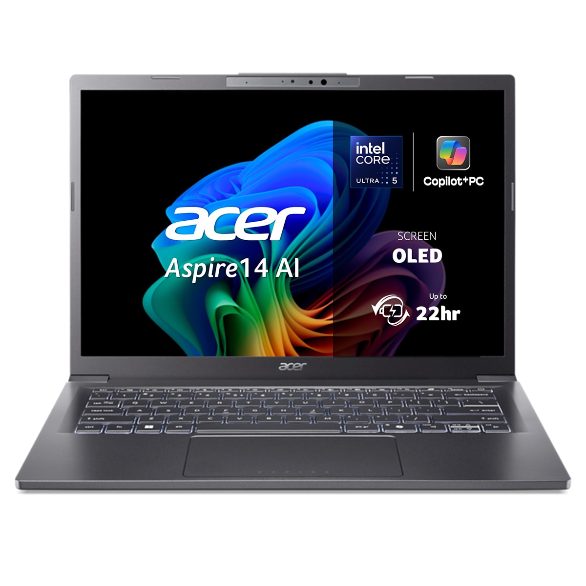 Imagen 0 de Portátil ACER Aspire 14 AI Copilot+ PC, Intel Core Ultra 5 -226V, 16GB, 1TB SSD, 14" OLED, W11