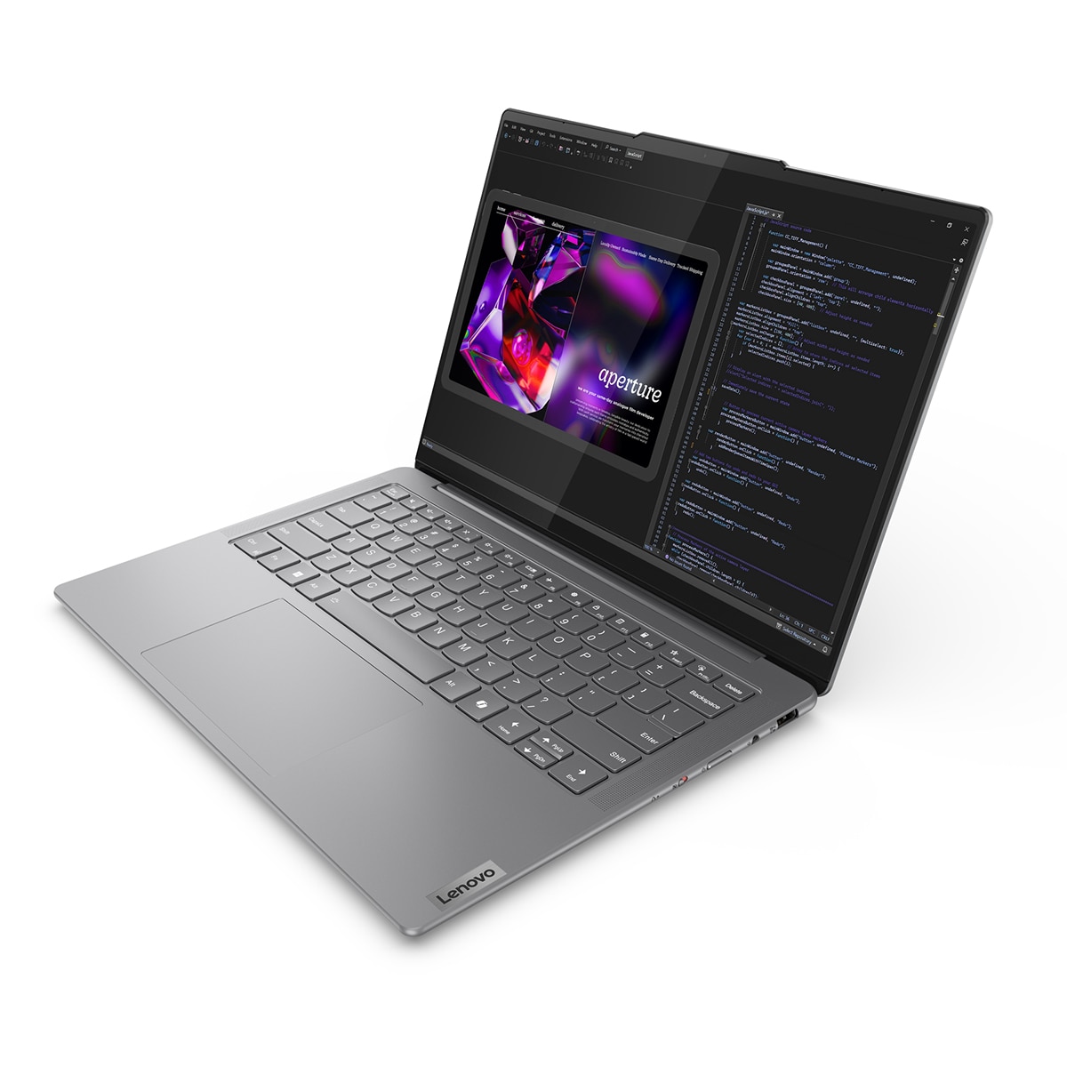 Portátil Lenovo Yoga Slim 7 14IMH9, Intel Core Ultra 7-155H, 32GB, 1TB SSD, 14" OLED, W11 Gris Lunar-4