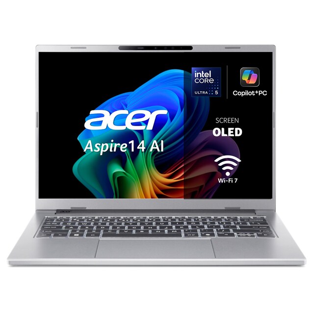 Imagen 0 de Portátil Acer Aspire 14 AI A14-53M Copilot+ PC, Intel Core Ultra 5-226V, 16GB, 1TB SSD, 14" OLED, W11