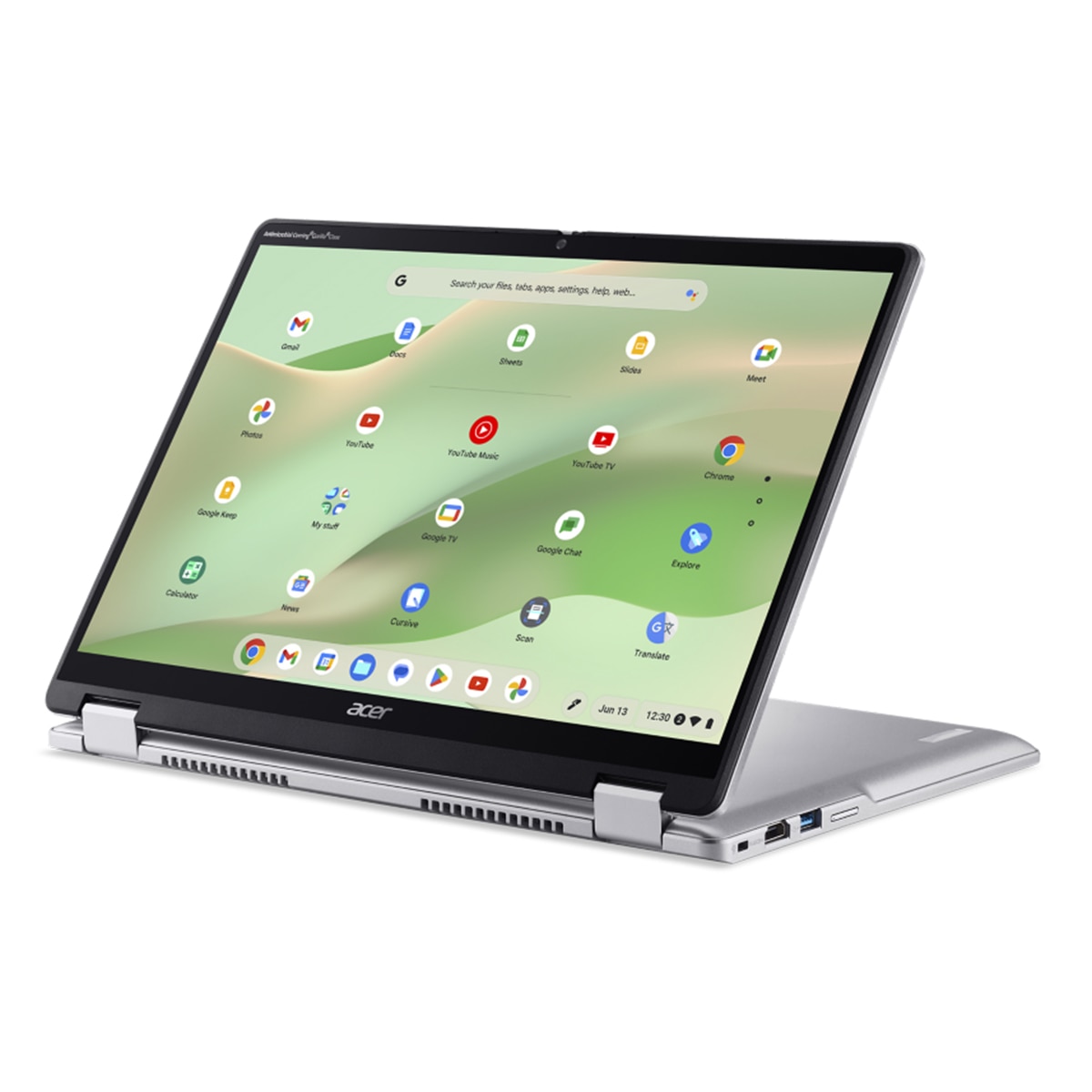 Imagen 5 de Portátil Acer Chromebook Spin 314 CP314-2HN-C2JK, Intel N100, 8GB, 128GB eMMC, 14", ChromeOS - Plata Plata
