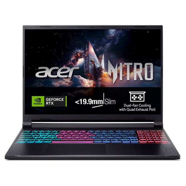 Imagen 0 de Portátil Gaming Acer Nitro V 16S AI ANV16S, Ryzen AI 7-350, 32GB, 1TB SSD, Nvidia GeForce RTX 5070 8GB, 16", W11