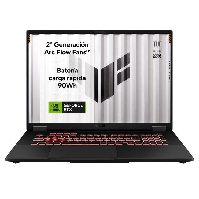 Portátil Gaming ASUS TUF Gaming A18 FA808UP-S8073, Ryzen 7-260, 32GB, 1TB SSD, NVIDIA GeForce RTX 5070, 18
