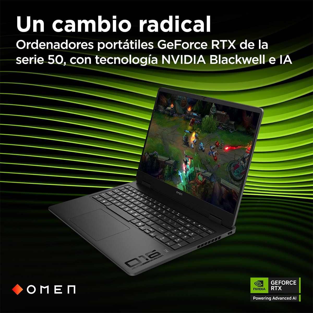 Portátil Gaming HP OMEN Slim 16-an0028ns, Intel Core Ultra 7-255H, 32GB, 1TB SSD, Nvidia GeForce RTX 5060 8GB, 16", W11 Negro-7