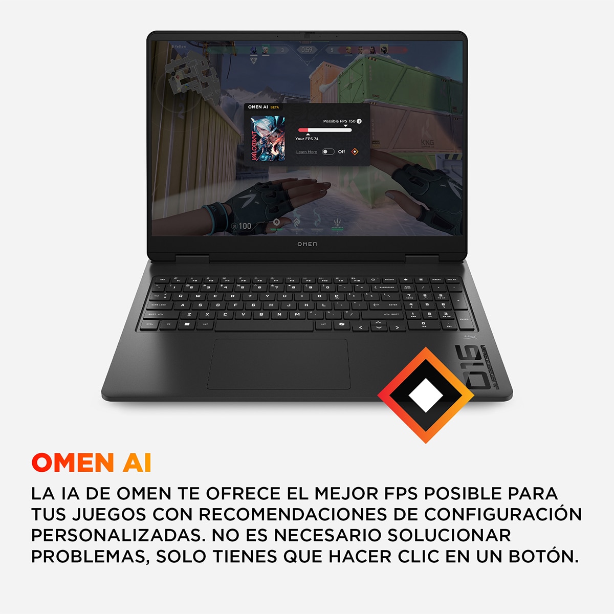 Portátil Gaming HP OMEN Slim 16-an0028ns, Intel Core Ultra 7-255H, 32GB, 1TB SSD, Nvidia GeForce RTX 5060 8GB, 16", W11 Negro-9
