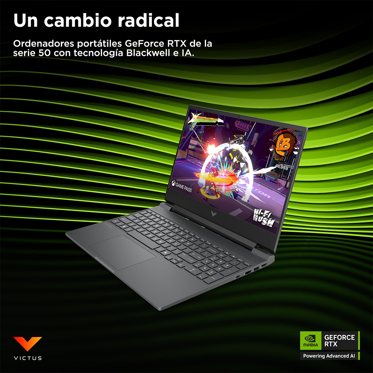 Portátil Gaming HP VICTUS 15-fa2073ns, Intel Core i5-14450HX, 16GB, 512GB SSD, Nvidia GeForce RTX 4050 6GB, 15,6", W11 - Gris oscuro Gris oscuro-11