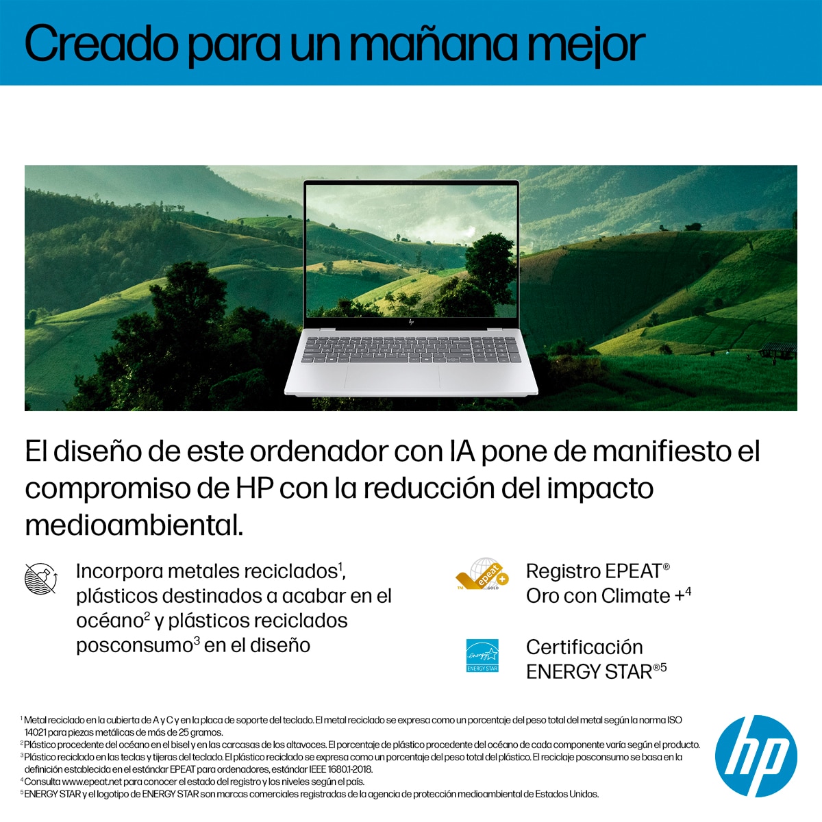 Portátil HP OmniBook 7 16-bh0000ns, Copilot+ PC, Intel Core Ultra 7 356H, 32GB, 1TB SSD, Nvidia GeForce RTX 5050 8GB, 16" OLED, W11, Sin cargador - Plata Plata-8