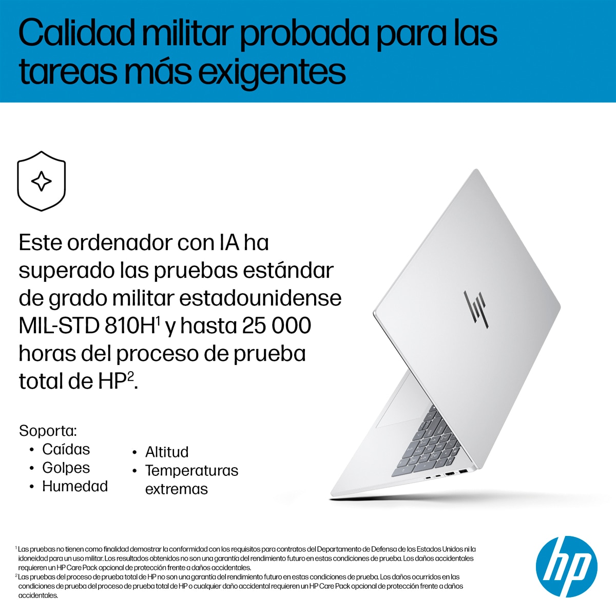 Portátil HP OmniBook 7 16-bh0000ns, Copilot+ PC, Intel Core Ultra 7 356H, 32GB, 1TB SSD, Nvidia GeForce RTX 5050 8GB, 16" OLED, W11, Sin cargador - Plata Plata-9