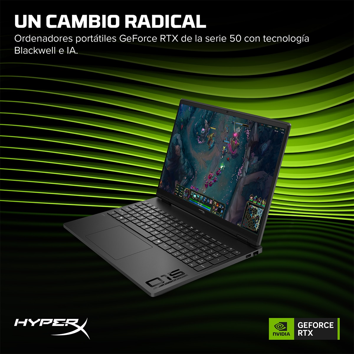 Portátil Gaming HyperX OMEN 15-gb0002ns, Ryzen 7-260, 24GB, 1TB SSD, Nvidia GeForce RTX 5060 8GB, 15,3", W11, Sin cargador Negro-8